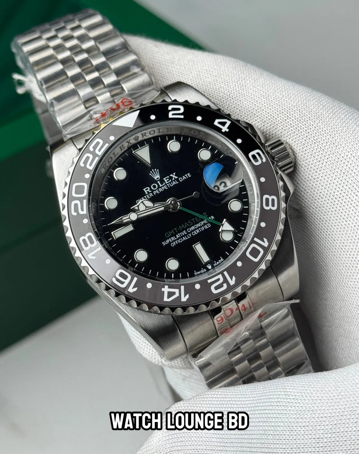 Rolex GMT Master II Bruce Wayne || Ref : 126710GRNR || European standard
